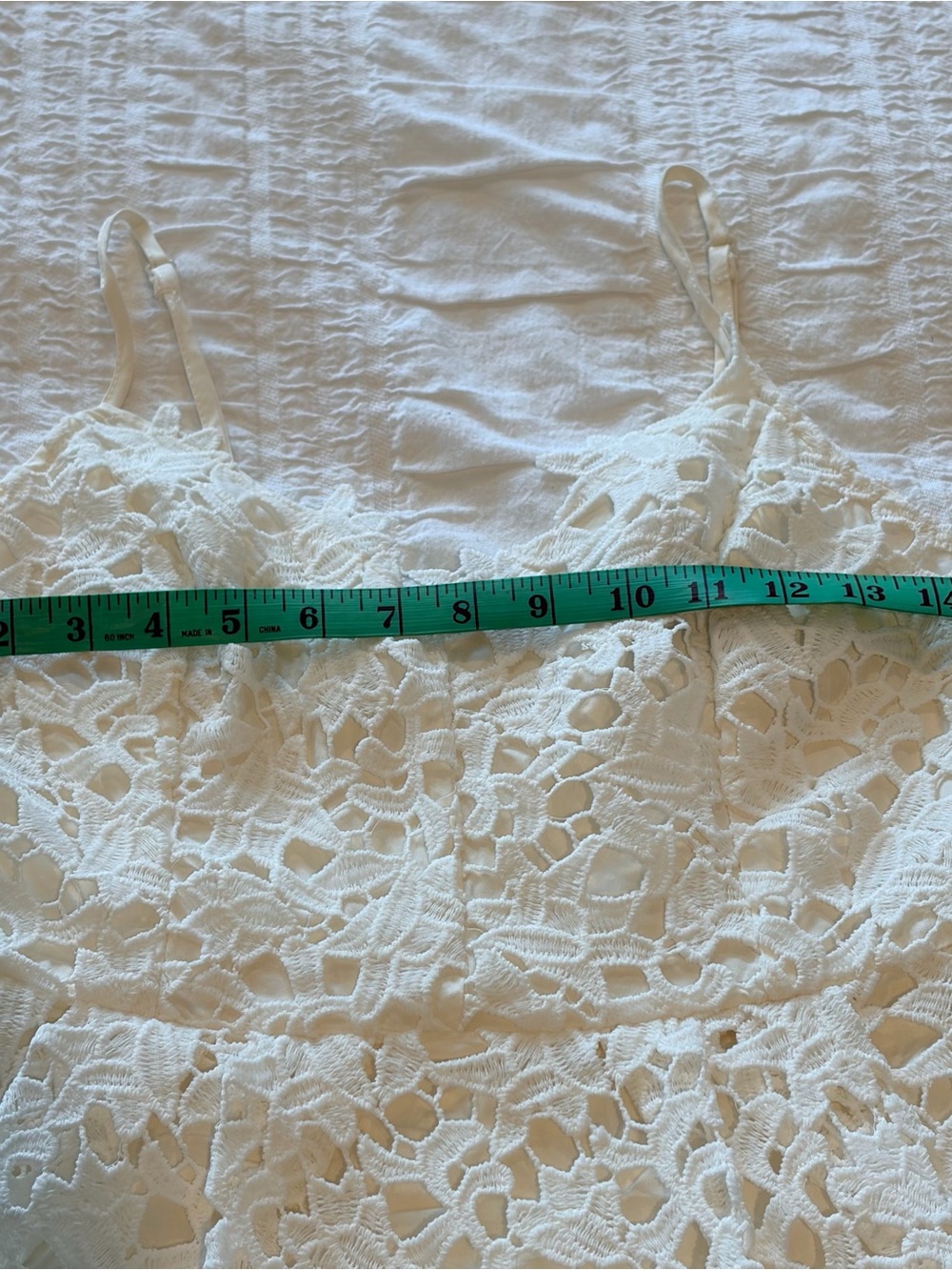 ASTR the Label White Floral Lace A-Line Midi Dress, Size M - Picture 6 of 7